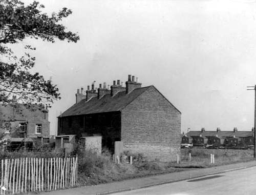 Old terrace on site of Tudor Close